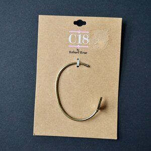 C18 by Robert Rose Open Bangle Bracelet CZ Arrow New